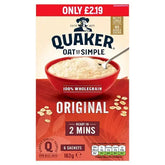 Quaker Oat So Simple Original Porridge Sachets (Case of 8)  Adomoo